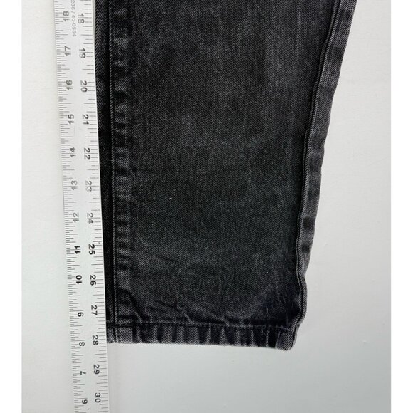 Boohoo Women’s Tapered Black 100% Cotton High Rise Jeans Sz 8 Mom Jeans 90’s - Picture 9 of 9